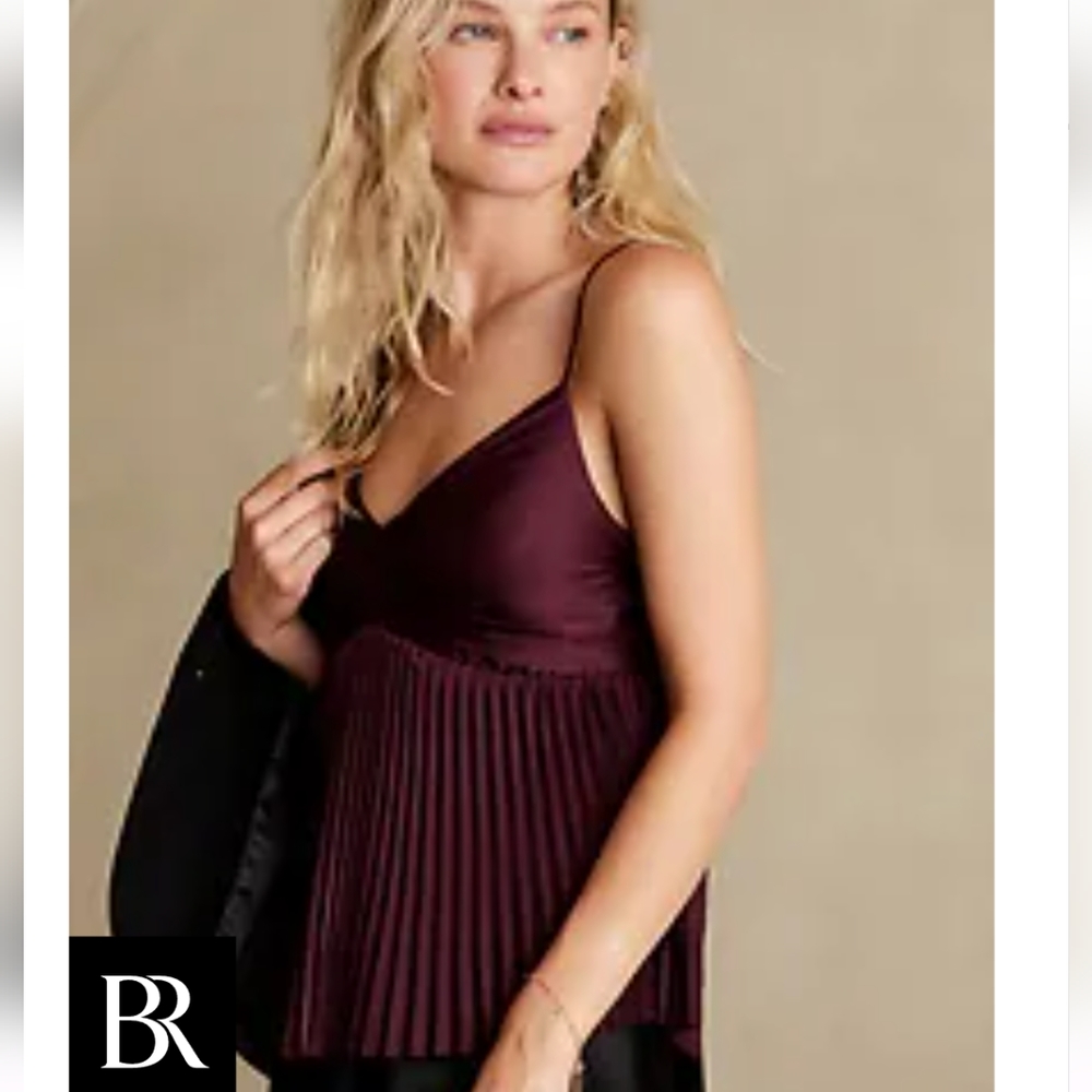 Pleated Cross Back Cami